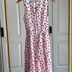 White Dress with Red Polka Dots